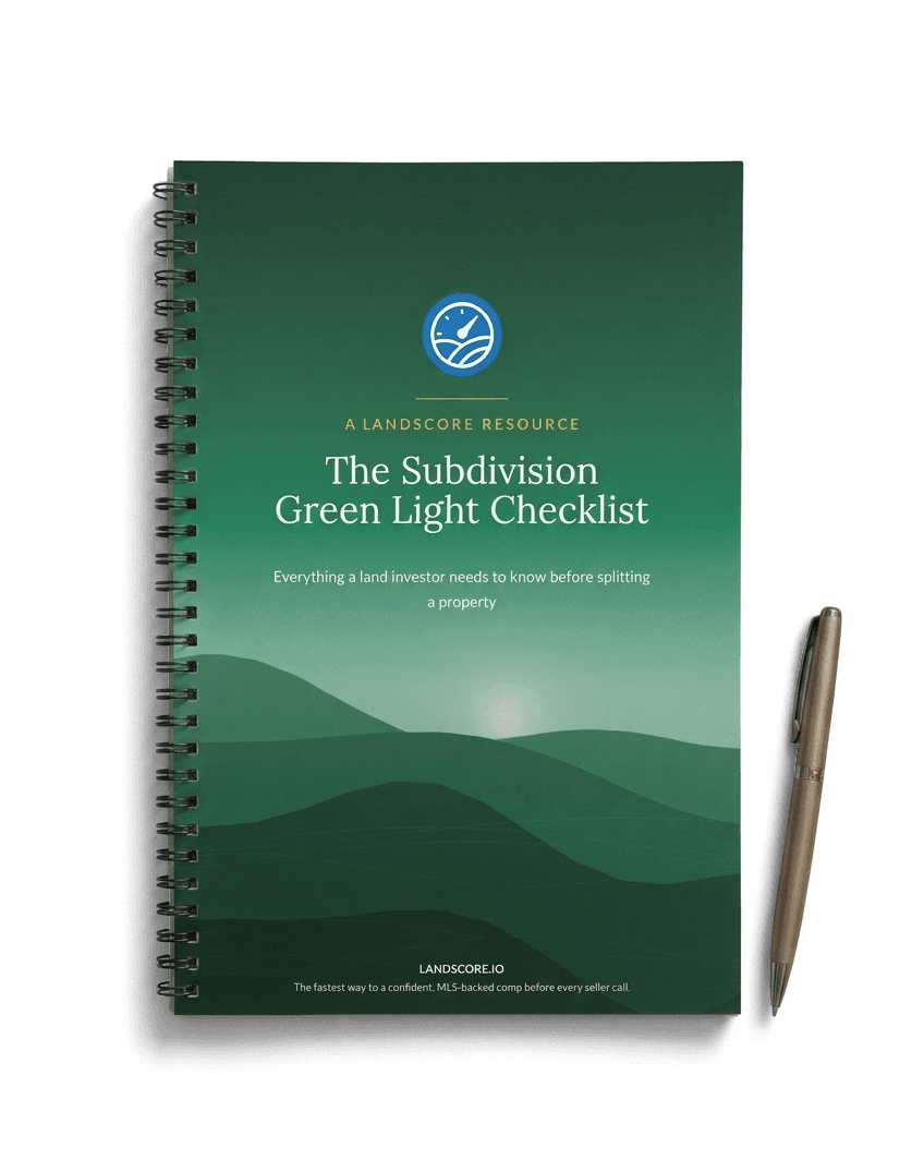 Subdivision Green Light Checklist